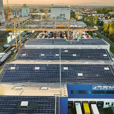 Solardach von Rhenus Logistics