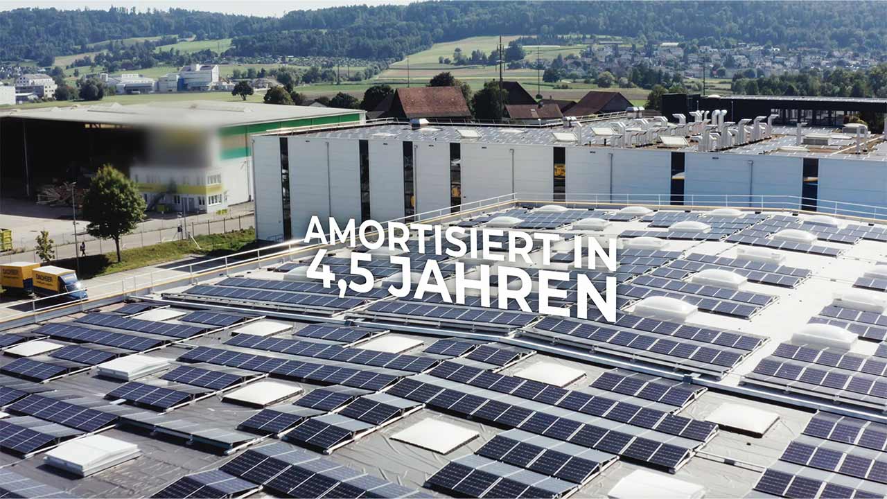Solaranlage von DACHSER von oben