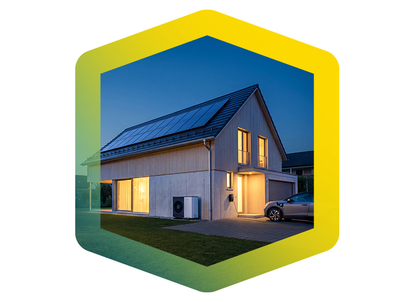 Einfamilienhaus mit Solaranlage und Carport