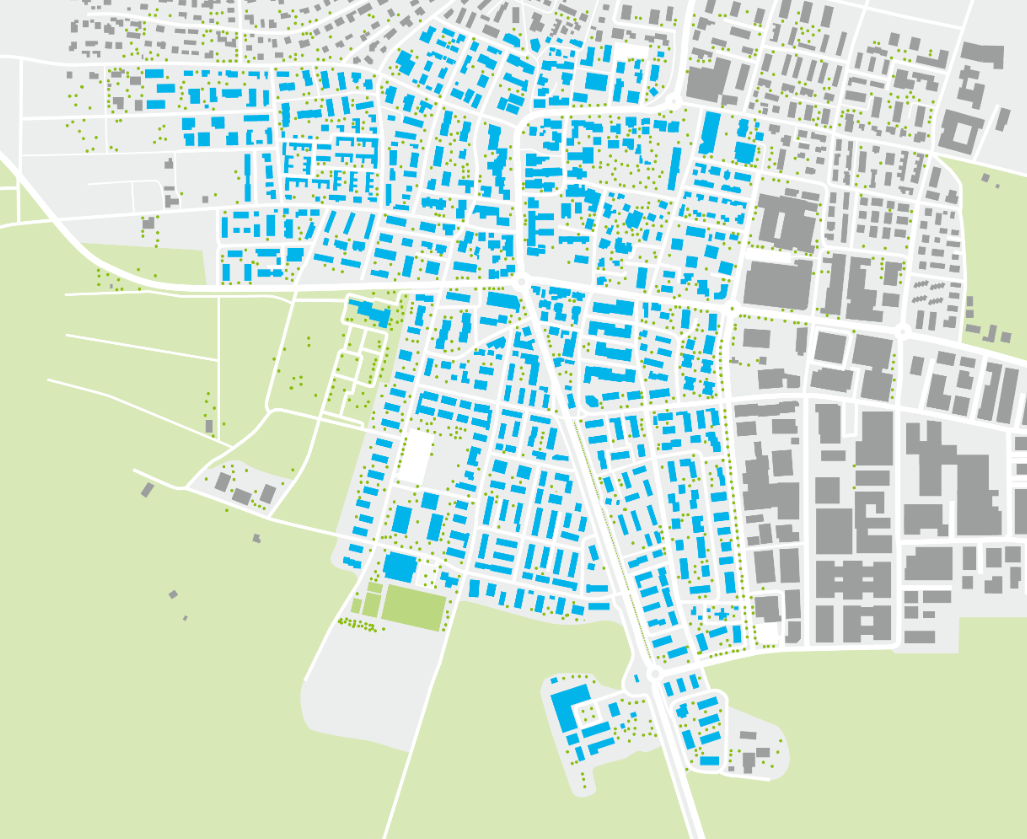 Perimeteraufnahme der Gemeinde Reinach. Hier entsteht der IWB Wärmeverbund.