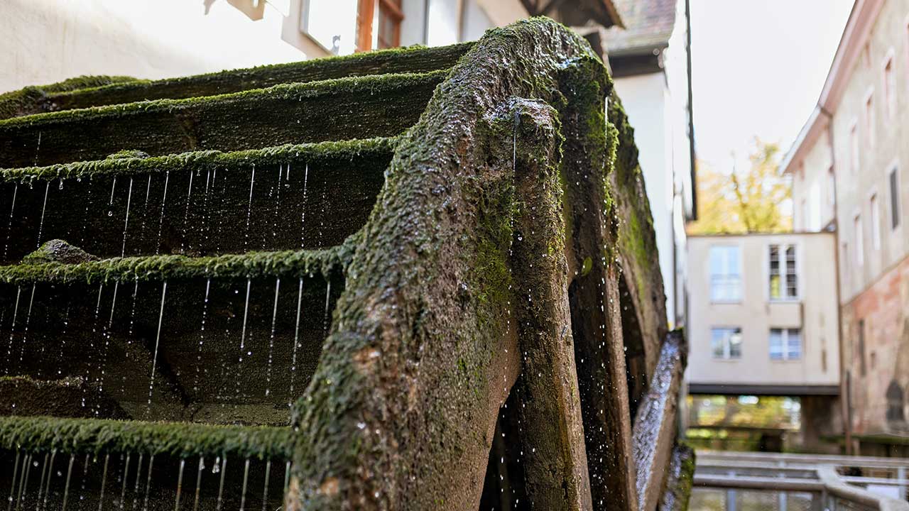 Wasserrad im St. Albantal