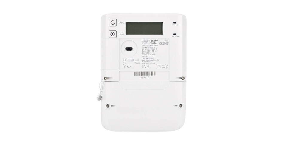 Smart Meter mit markierter Angabe der Jahreszahl zur Identifizierung des richtigen Modells.